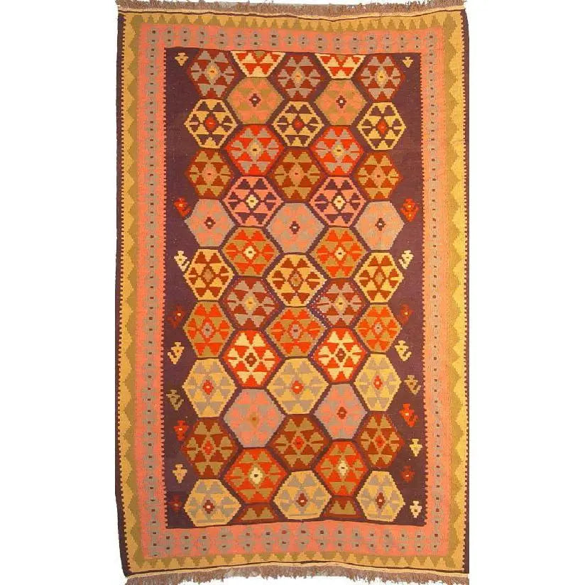 One Of The Kind Ardabil Persian Kilim 7'8" x 4'7"